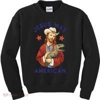 Jesus Was American Kids Sweatshirt thumb 0
