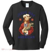 Jesus Was American Kids Long Sleeve Shirt thumb 0