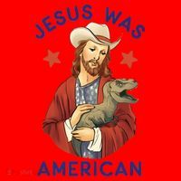 Jesus Was American Santa Hat thumb 1