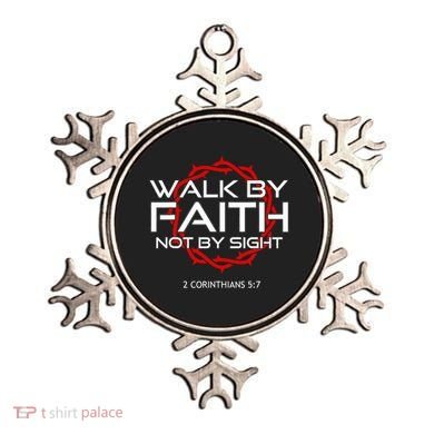 Jesus Walk By Faith Christian Ornament