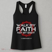 Jesus Walk By Faith Christian Women's Tank Top thumb 3