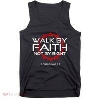 Jesus Walk By Faith Christian Tank Top thumb 0