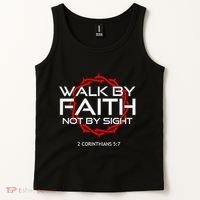 Jesus Walk By Faith Christian Tank Top thumb 2