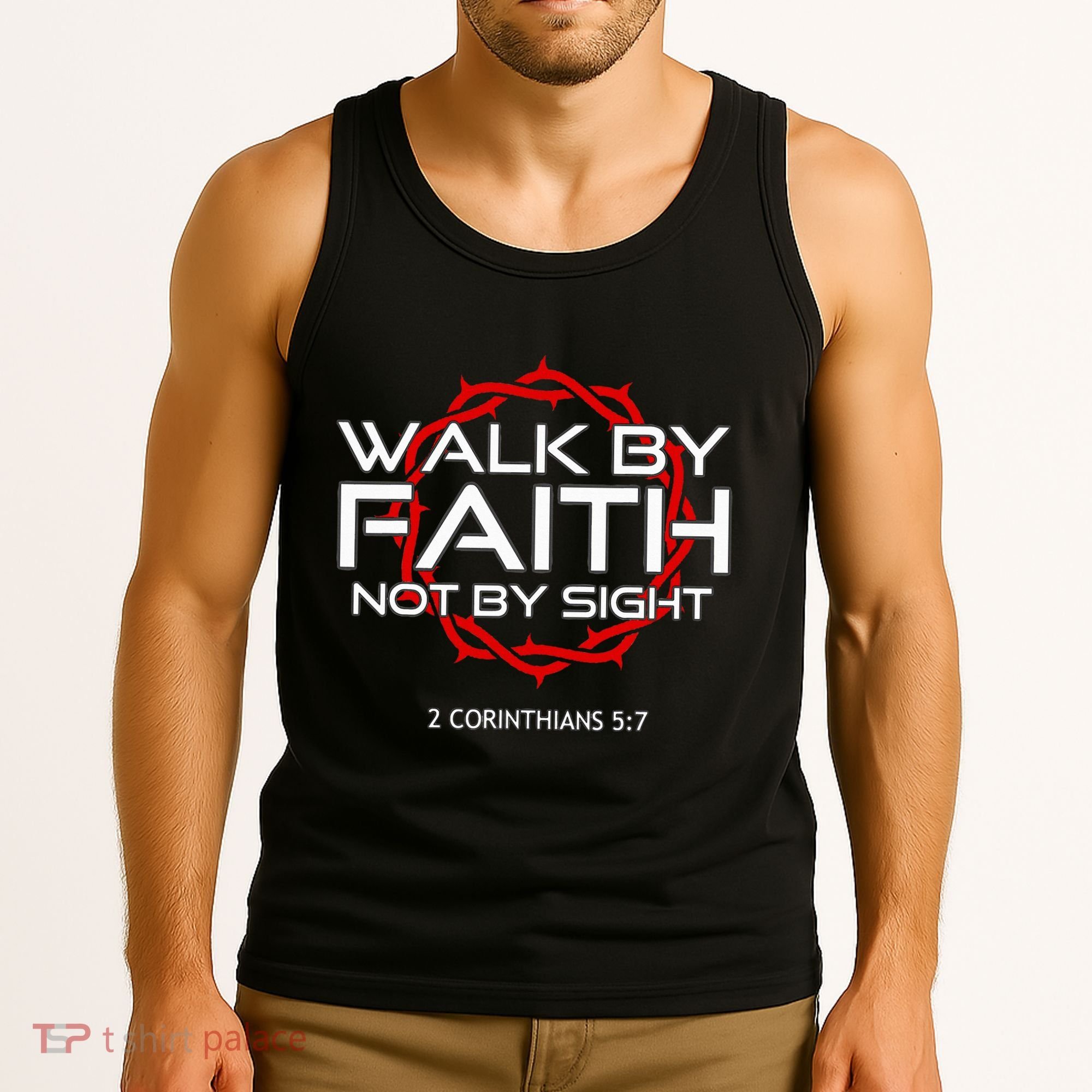 Jesus Walk By Faith Christian Tank Top
