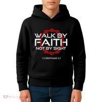 Jesus Walk By Faith Christian Kids Hoodie thumb 4
