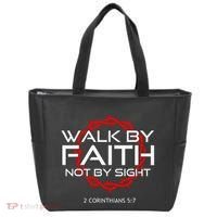 Jesus Walk By Faith Christian Tote Bag thumb 0