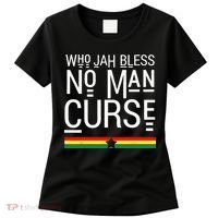 Jah Who Bless No Curse Man Rasta Flag Reggae Roots Jamaica Women's T-Shirt thumb 0