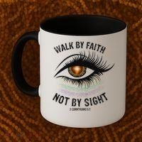 Jesus Walk By Faith Not By Sight Angel Eye Coffee Mug thumb 2