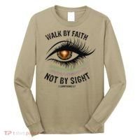 Jesus Walk By Faith Not By Sight Angel Eye Long Sleeve Shirt thumb 0