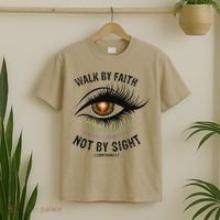 Jesus Walk By Faith Not By Sight Angel Eye T-Shirt thumb 2
