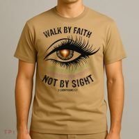 Jesus Walk By Faith Not By Sight Angel Eye T-Shirt thumb 3