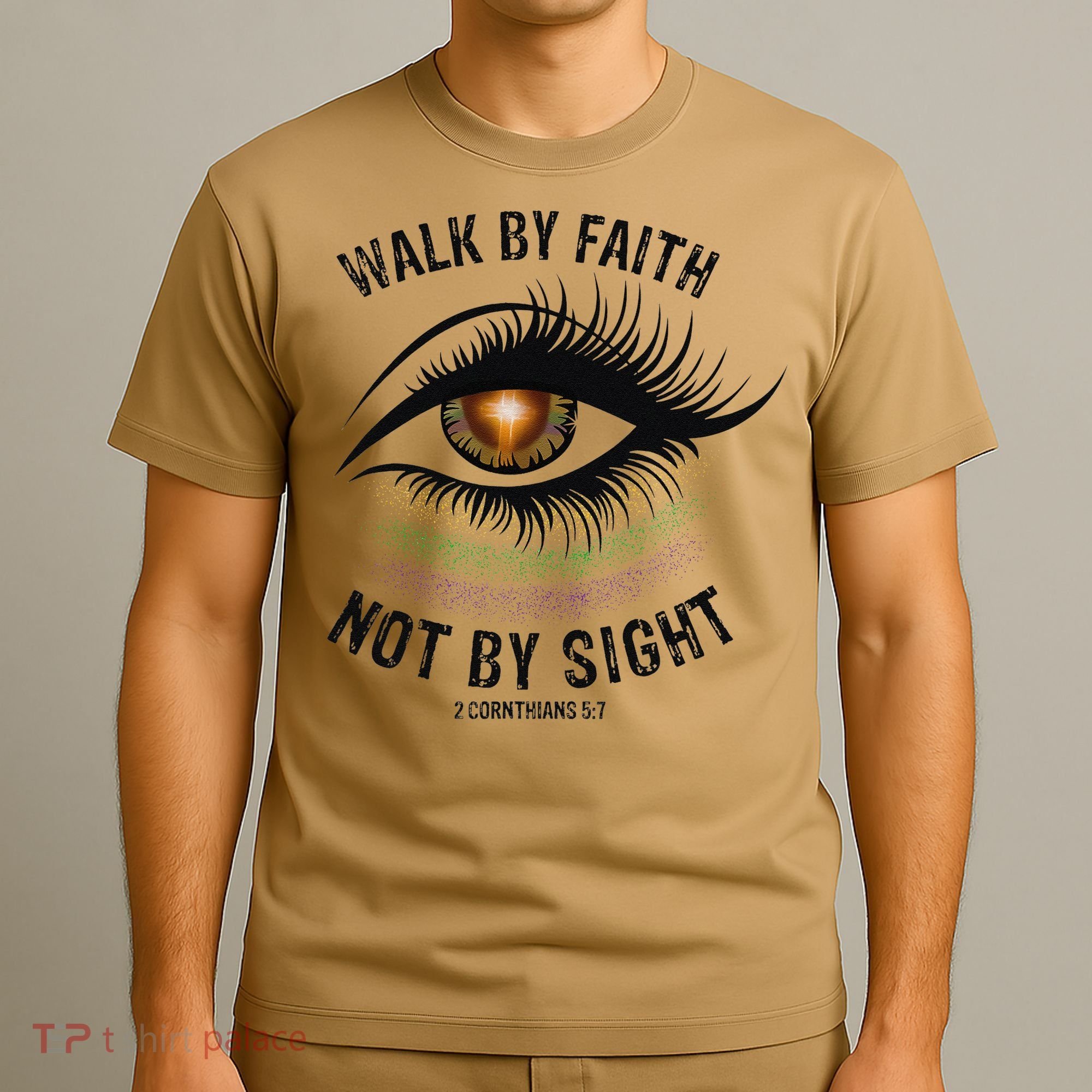 Jesus Walk By Faith Not By Sight Angel Eye T-Shirt