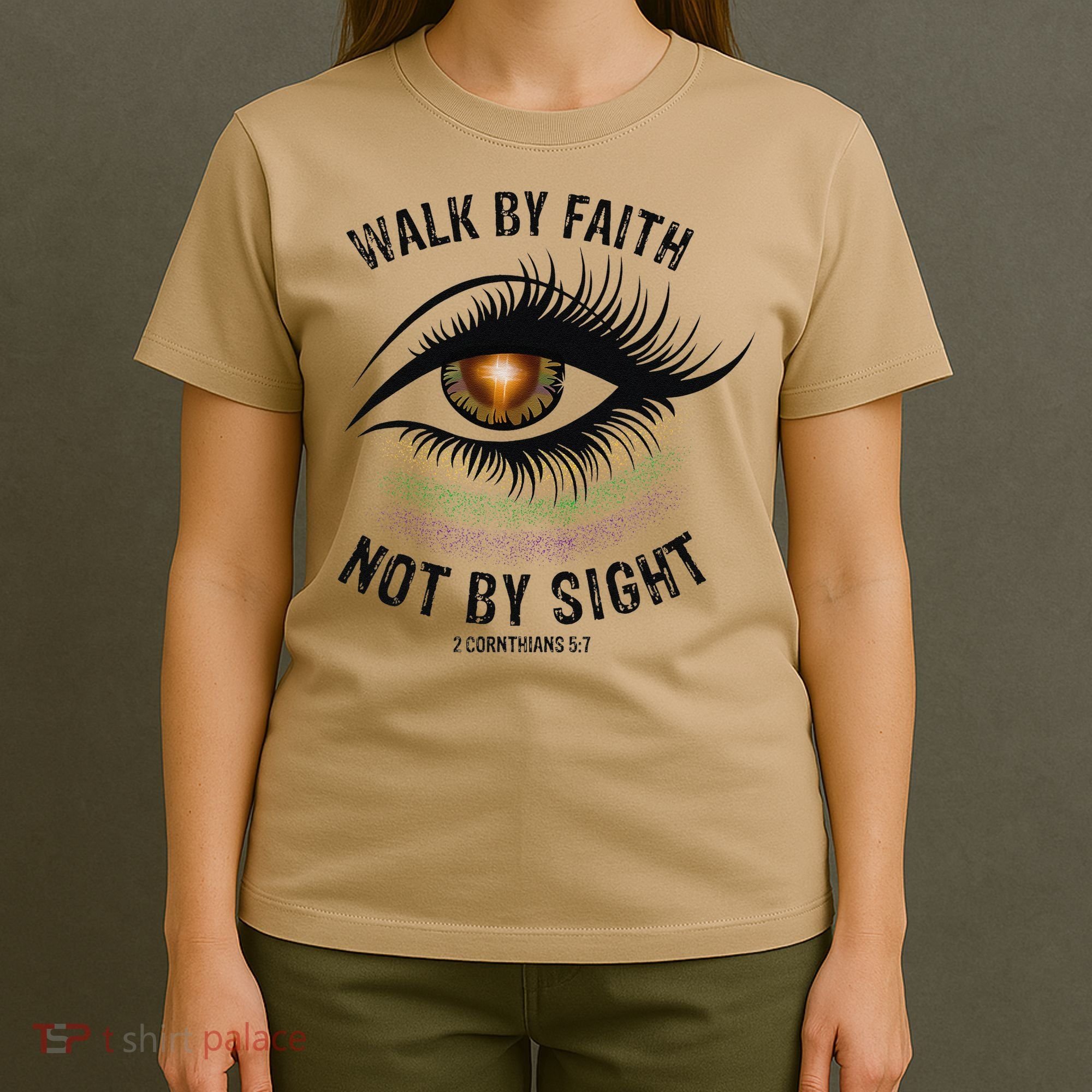 Jesus Walk By Faith Not By Sight Angel Eye T-Shirt