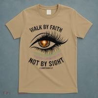 Jesus Walk By Faith Not By Sight Angel Eye T-Shirt thumb 5