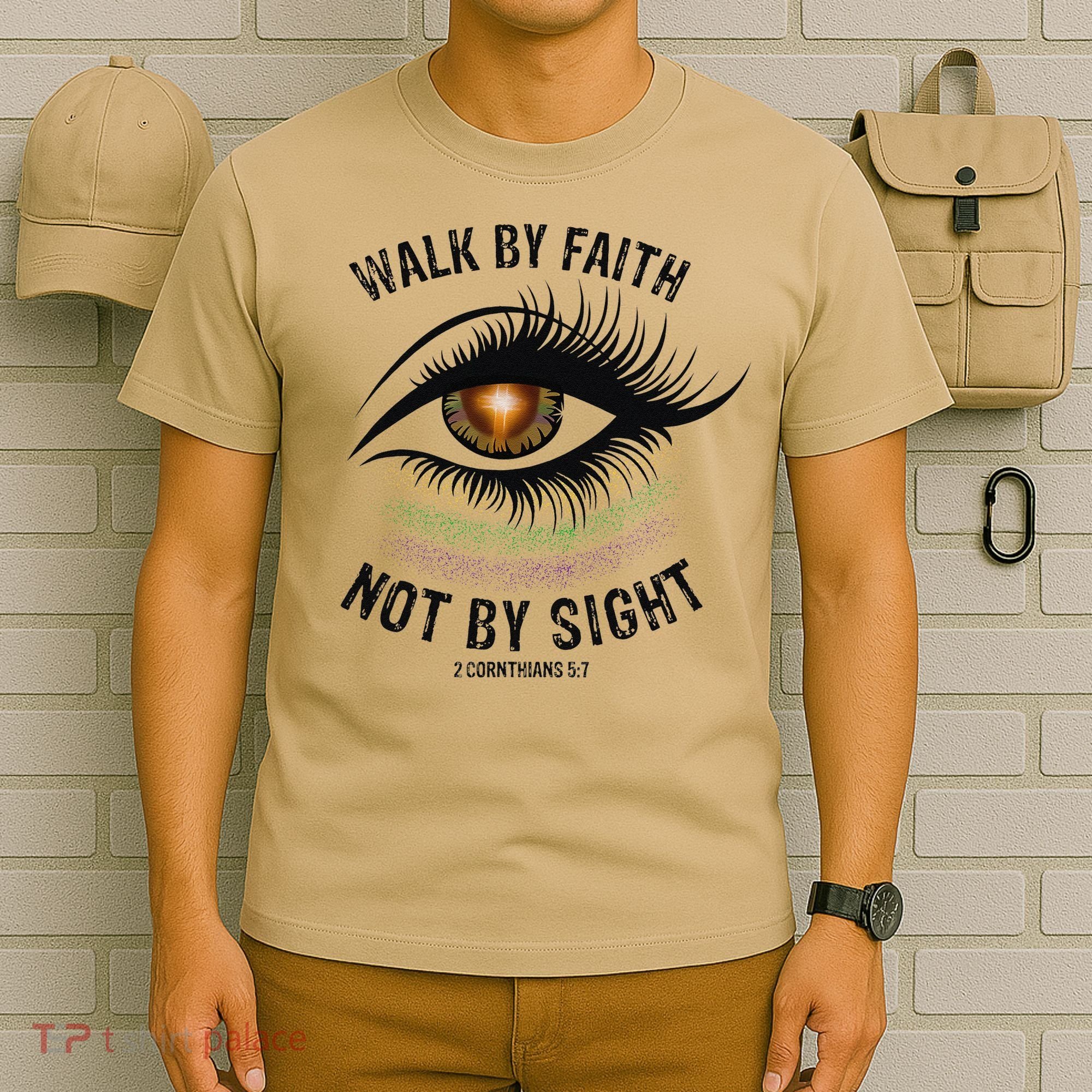 Jesus Walk By Faith Not By Sight Angel Eye T-Shirt