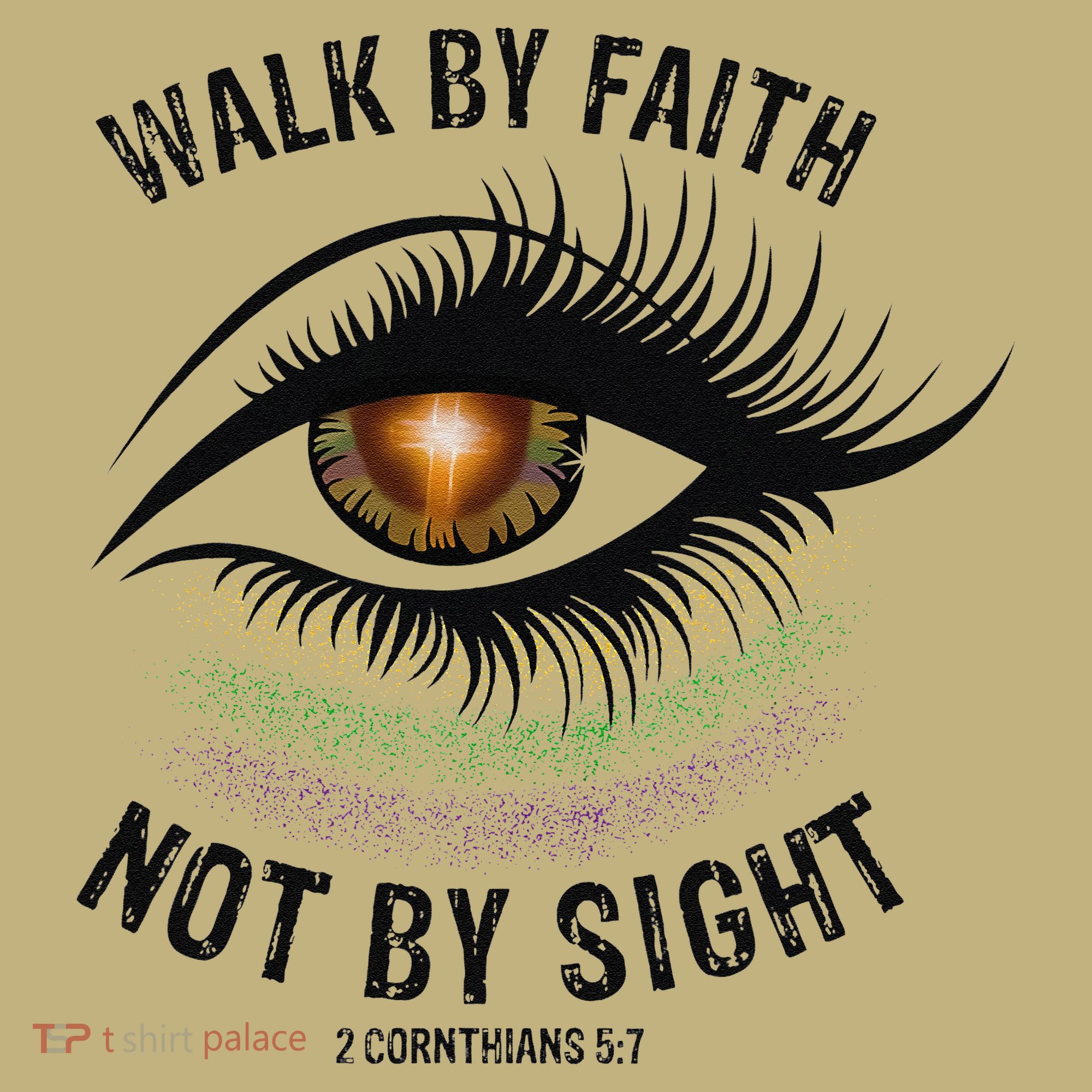 Jesus Walk By Faith Not By Sight Angel Eye T-Shirt