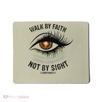 Jesus Walk By Faith Not By Sight Angel Eye Mousepad thumb 0