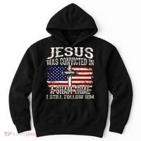 Jesus Was Convicted In A Sham Trial I Still Follow Him Hoodie thumb 0