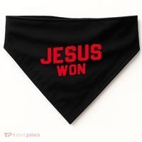 Jesus Won Christ Jesus Christian USA-Made Doggie Bandana thumb 0