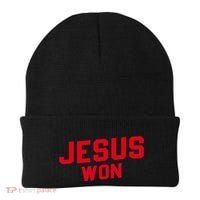 Jesus Won Christ Jesus Christian Beanie thumb 0