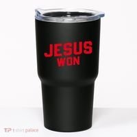Jesus Won Christ Jesus Christian Tumbler thumb 0