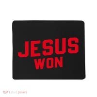 Jesus Won Christ Jesus Christian Mousepad thumb 0