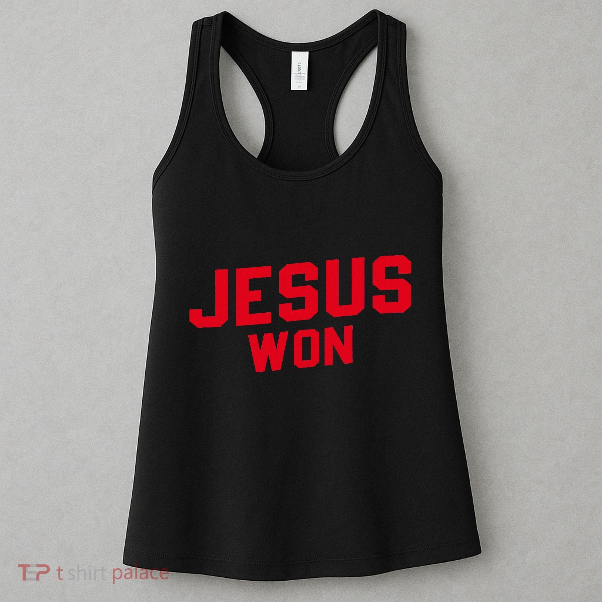 Jesus Won Christ Jesus Christian Women's Tank Top