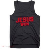 Jesus Won Christ Jesus Christian Tank Top thumb 0