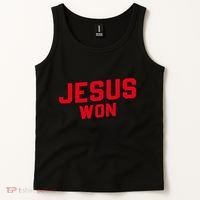 Jesus Won Christ Jesus Christian Tank Top thumb 2