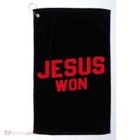 Jesus Won Christ Jesus Christian Golf Towel thumb 0