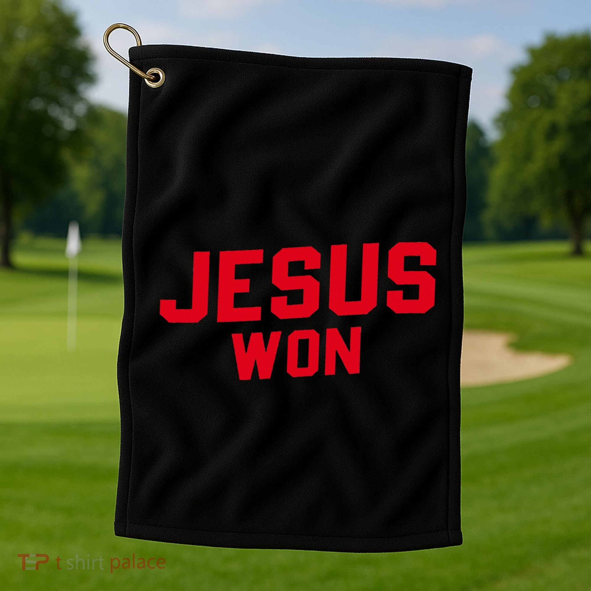 Jesus Won Christ Jesus Christian Golf Towel
