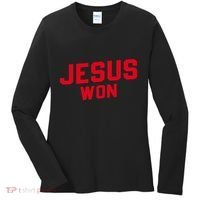 Jesus Won Christ Jesus Christian Women's Long Sleeve Shirt thumb 0