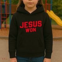 Jesus Won Christ Jesus Christian Kids Hoodie thumb 3