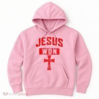 Jesus Won Cross Jesus Christian Faith Religious Hoodie thumb 0