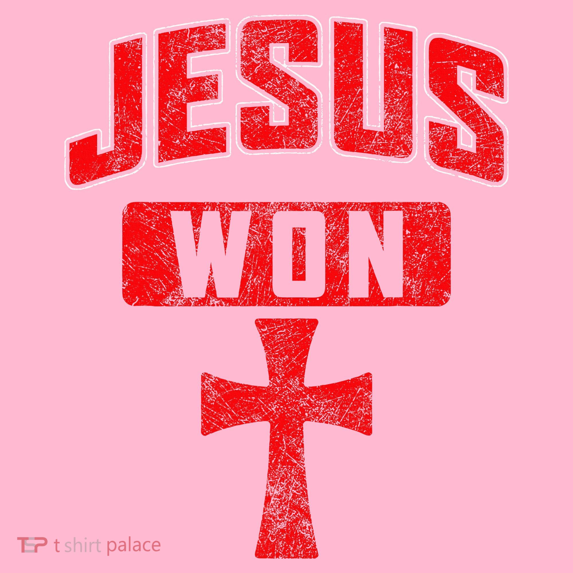 Jesus Won Cross Jesus Christian Faith Religious Mousepad