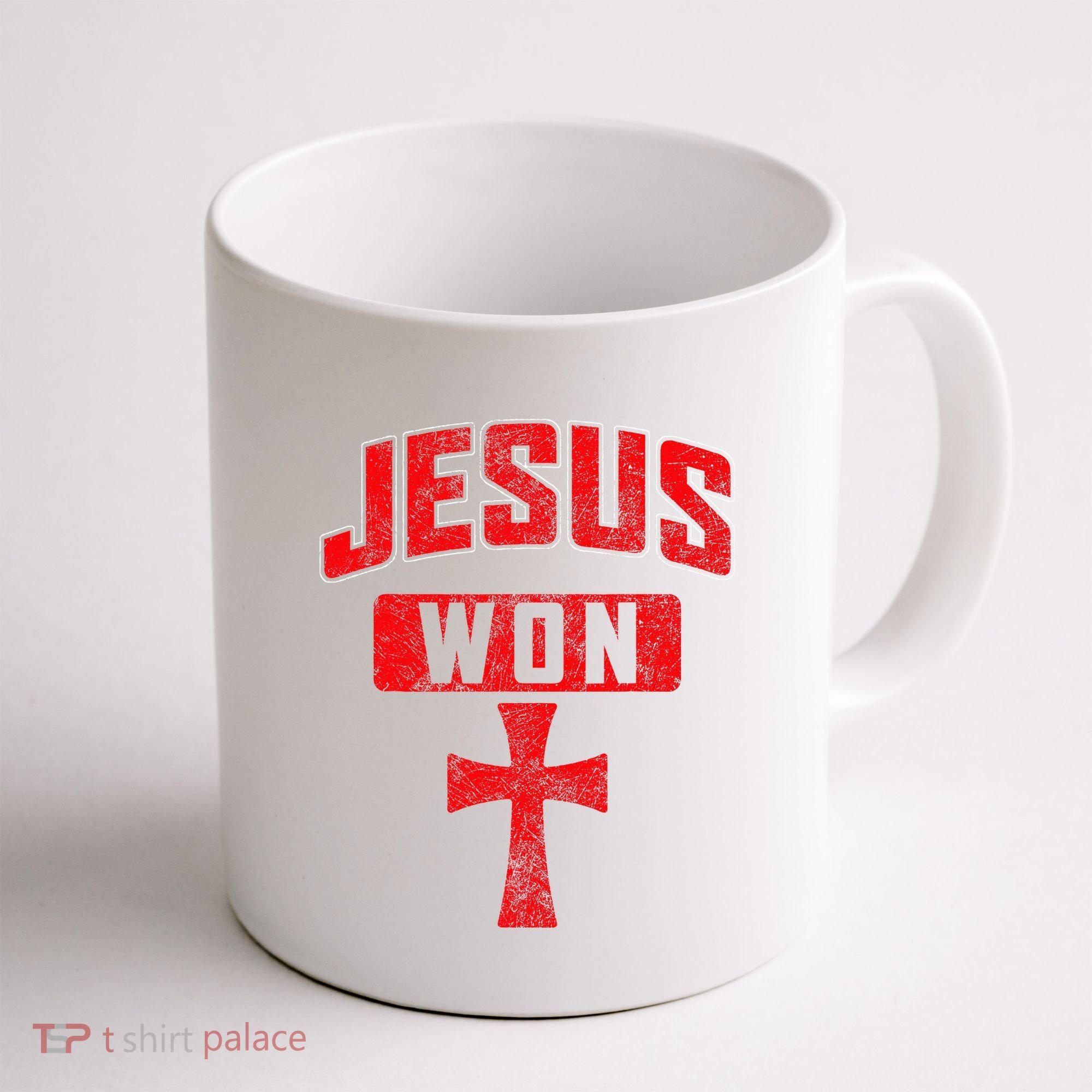 Jesus Won Cross Jesus Christian Faith Religious Coffee Mug
