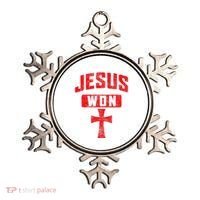 Jesus Won Cross Jesus Christian Faith Religious Ornament thumb 0