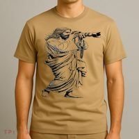 Jesus With Camera Photographer Photography Christian Faith T-Shirt thumb 3