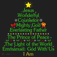 Jesus Wonderful Counselor Bible Verse Jesus Christmas Tree Jesus Star Beanie thumb 2