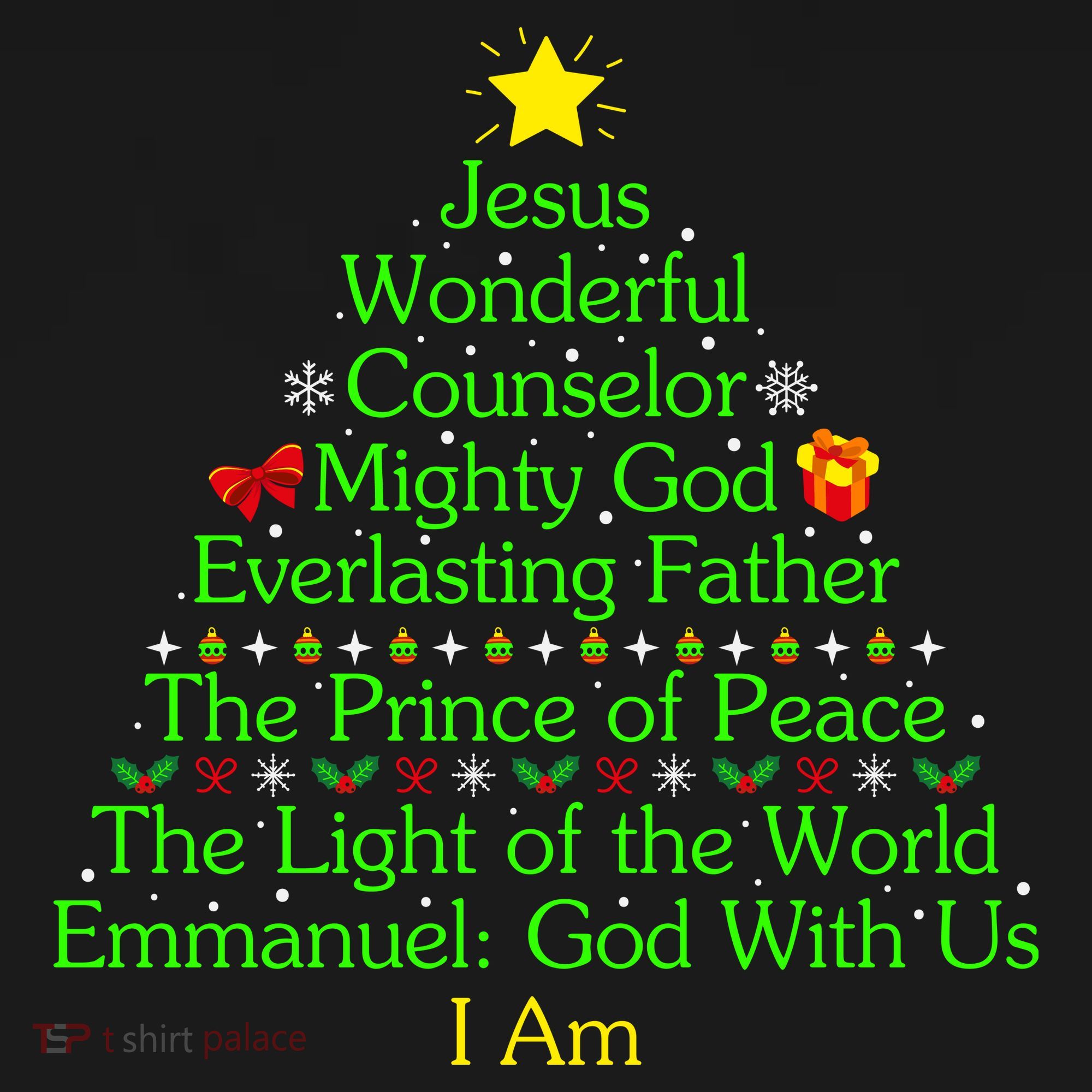 Jesus Wonderful Counselor Bible Verse Jesus Christmas Tree Jesus Star Women's Hoodie