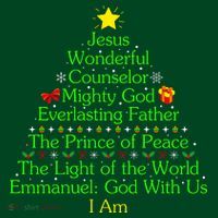 Jesus Wonderful Counselor Bible Verse Jesus Christmas Tree Jesus Star Sweatshirt thumb 3