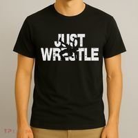 Just Wrestle Funny Wrestling Wrestler Women T-Shirt thumb 3