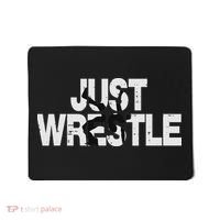 Just Wrestle Funny Wrestling Wrestler Women Mousepad thumb 0