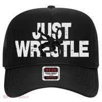 Just Wrestle Funny Wrestling Wrestler Women Hat thumb 0