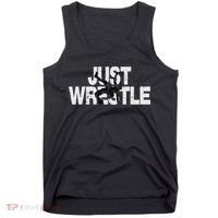 Just Wrestle Funny Wrestling Wrestler Women Tank Top thumb 0