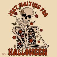 Just Waiting For Halloween Skeleton Fall Spooky Tote Bag thumb 4