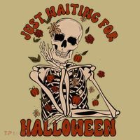 Just Waiting For Halloween Skeleton Fall Spooky Mousepad thumb 1