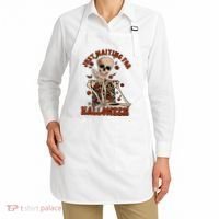 Just Waiting For Halloween Skeleton Fall Spooky Apron thumb 2