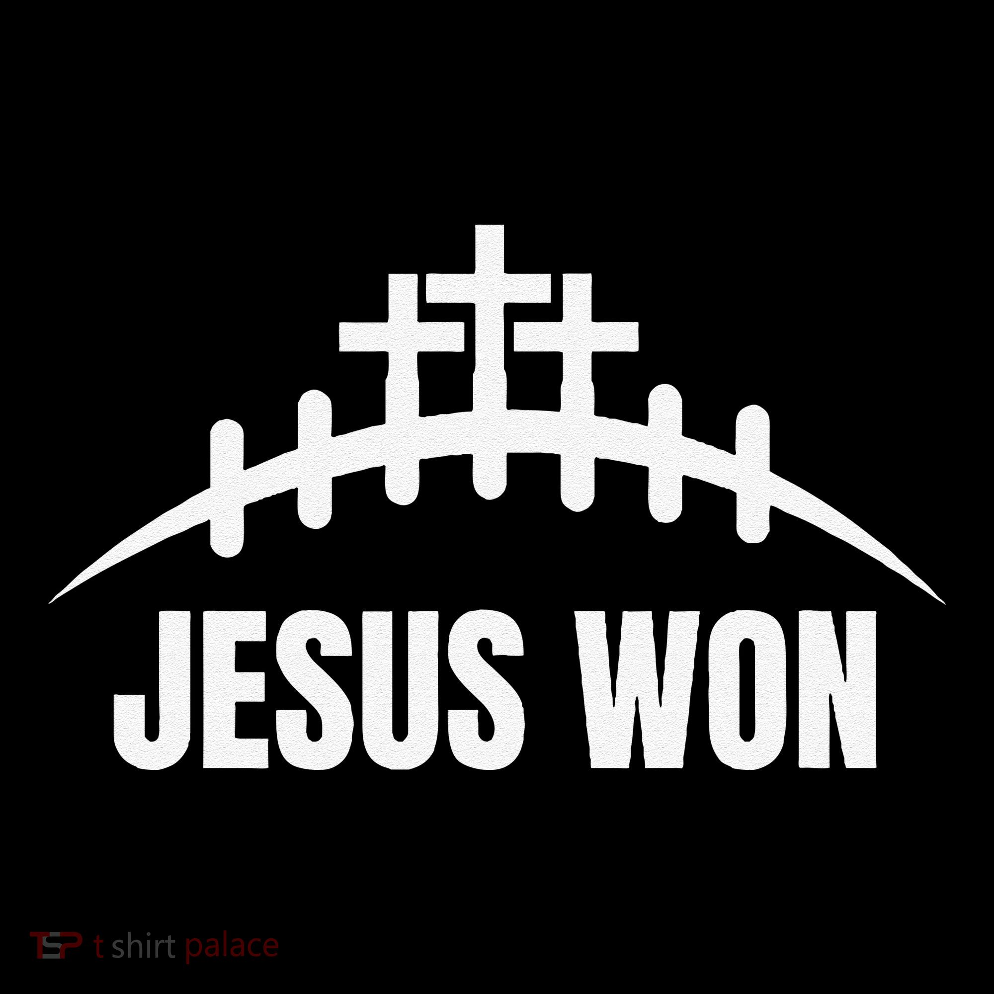 Jesus Won Football Crosses Salvation Testimony Christian Coffee Mug