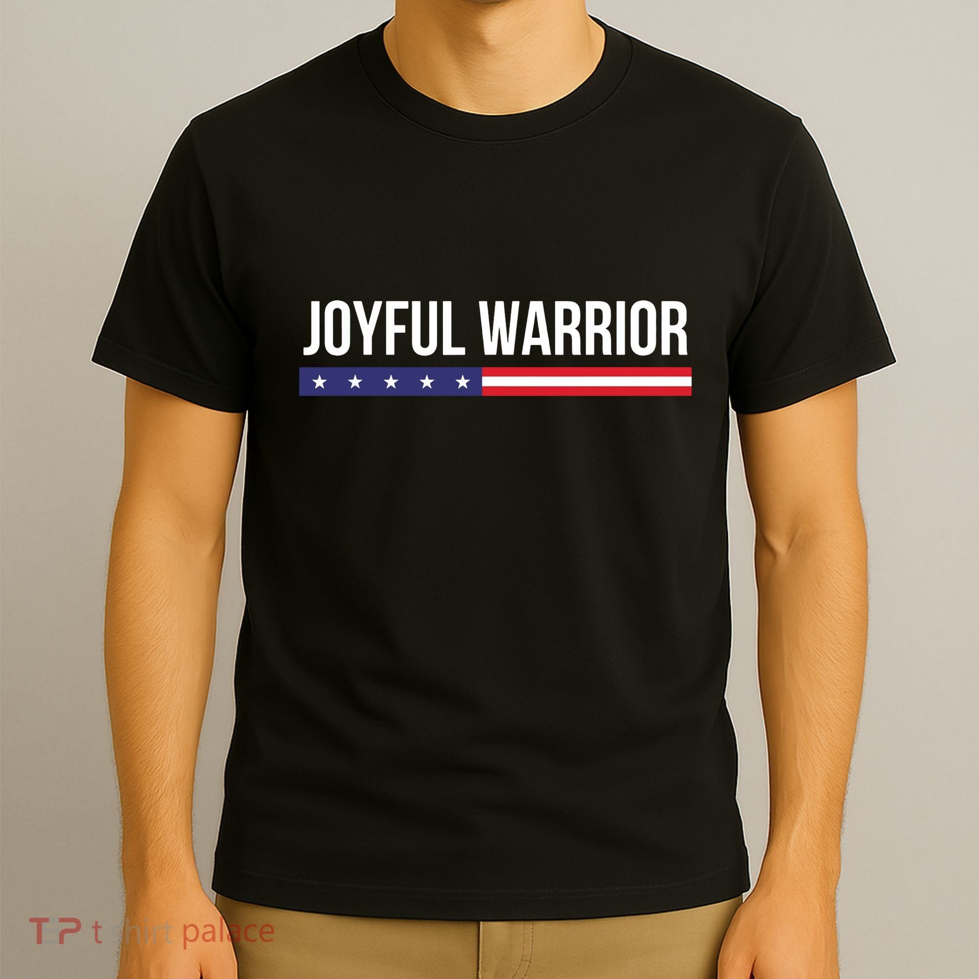 Joyful Warrior Funny Retro Inspired Quote Saying Gifts T-Shirt